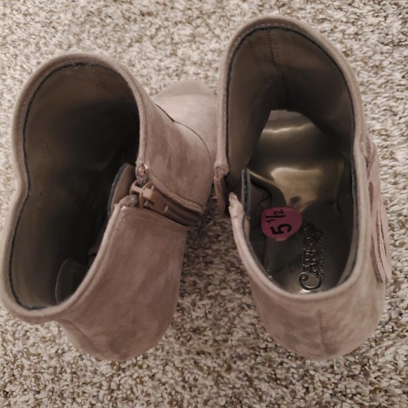 Carlos Santana Open Toe Wedge Bootie - Picture 2 of 8